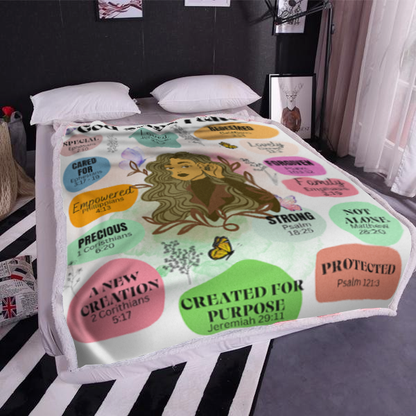 God Says I Am | Fleece Blanket